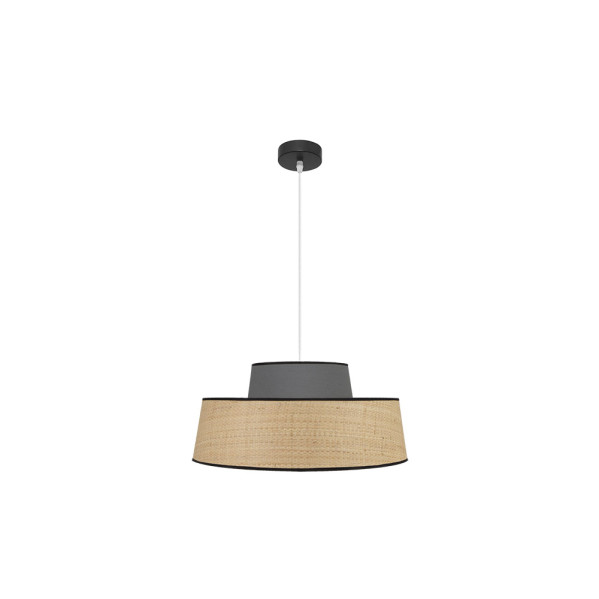 Colgante Jia 1xe27 Natural/gris Regx50x50 cm