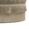 Colgante Kala 3xe27 Cuero/saco Regx60x60 Cm Con Flecos