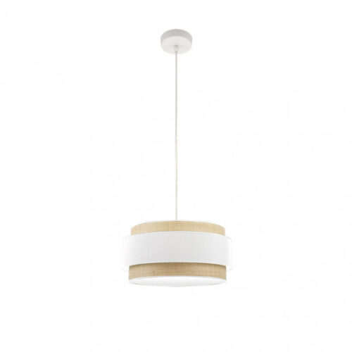 Colgante Kandy 1xe27 Natural/blanco Regx40x40 Cm