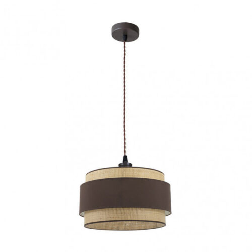 Colgante Kandy 1xe27 Natural/marron Regx40x40 Cm