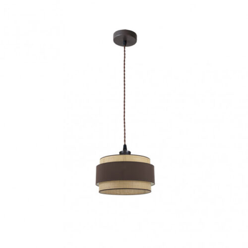Colgante Kandy 1xe27 Natural/marron Regx30x30 Cm