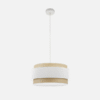 Colgante Kandy 2xe27 Natural/blanco Regx50x50 Cm
