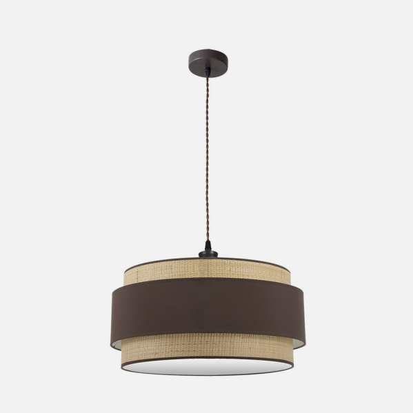 Colgante Kandy 3xe27 Natural/marron Regx60x60 Cm