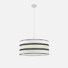 Colgante Karla 2xe27 Blanco/beis Regx50x50 Cm