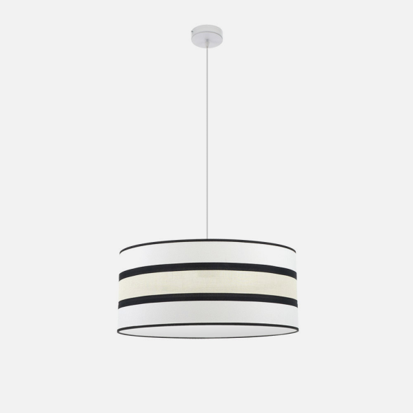 Colgante Karla 2xe27 Blanco/beis Regx50x50 Cm