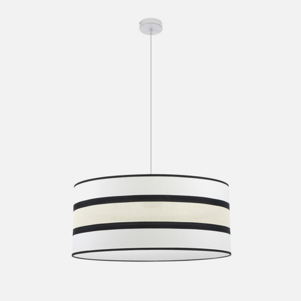 Colgante Karla 3xe27 Blanco/beis Regx60x60 Cm