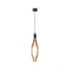 Colgante Lilia 1xe27 Marron/ambar  Bombilla  Incluida 8w 3000k 640lm Regx12x12 Cm