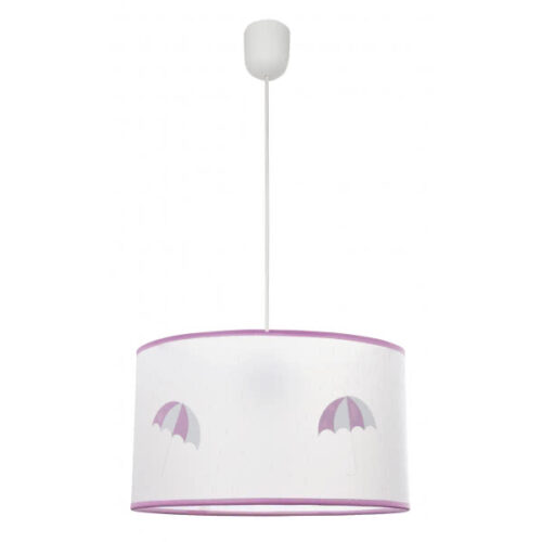 Colgante Lluvia 1xe27 Rosa Regx30d