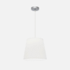 Colgante Maldivas 1xe27 Cromo/blanco Regx35x35 Cm