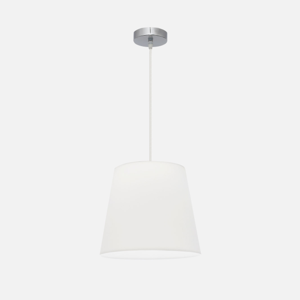 Colgante Maldivas 1xe27 Cromo/blanco Regx35x35 Cm