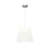 Colgante Maldivas 1xe27 Cromo/blanco Regx35x35 Cm