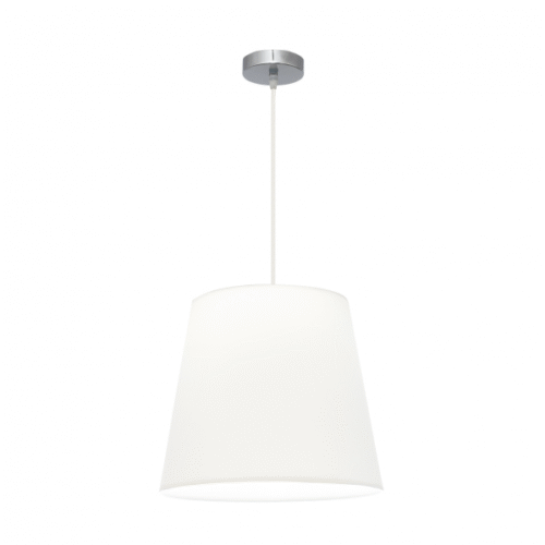 Colgante Maldivas 1xe27 Cromo/blanco Regx40x40 Cm