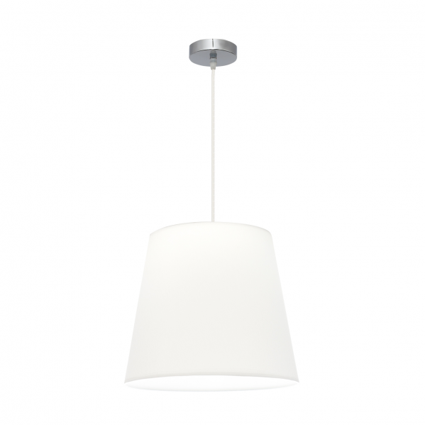 Colgante Maldivas 1xe27 Cromo/blanco Regx40x40 Cm