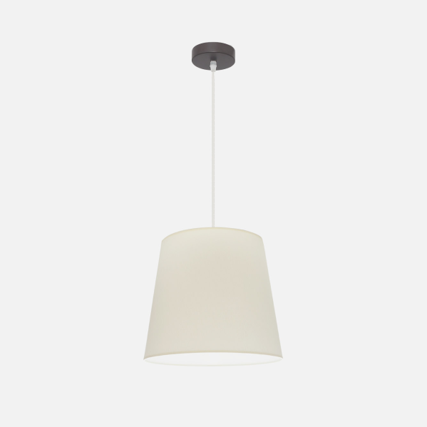 Colgante Maldivas 1xe27 Marron/beis Regx35x35 Cm