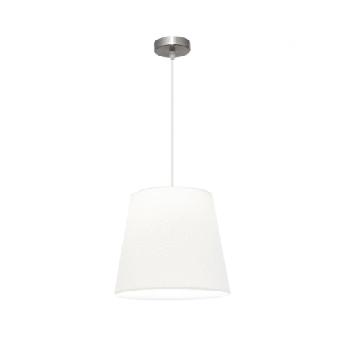 Colgante Maldivas 1xe27 Niquel/blanco Regx35x35 Cm