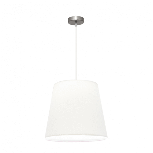Colgante Maldivas 1xe27 Niquel/blanco Regx40x40 Cm