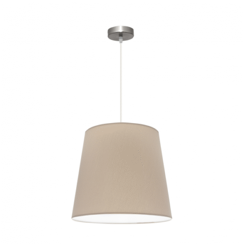 Colgante Maldivas 1xe27 Niquel/piedra Regx40x40 Cm