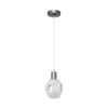 Colgante Meteoro 1xe27 Cromo/fume Regx14 3 Oquedades