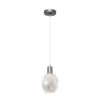 Colgante Meteoro 1xe27 Cromo/fume Regx16 5 Oquedades