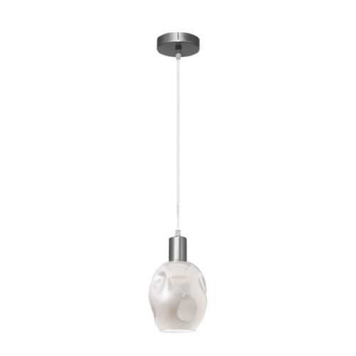 Colgante Meteoro 1xe27 Cromo/fume Regx16 5 Oquedades