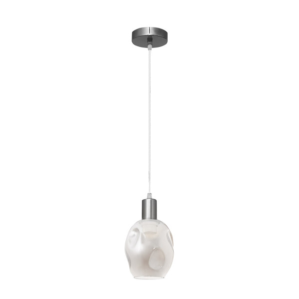 Colgante Meteoro 1xe27 Cromo/fume Regx16 5 Oquedades