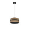 Colgante Natalia 1xe27 Negro/saco-negro Regx30x30 Cm