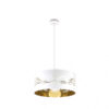 Colgante Niebla 1xe27 Blanco/blanco-oro Regx40x40 Cm