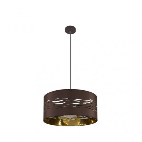 Colgante Niebla 1xe27 Marron/marrón-oro Regx40x40 Cm