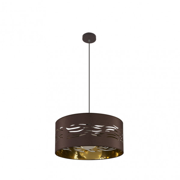 Colgante Niebla 1xe27 Marron/marrón-oro Regx40x40 Cm