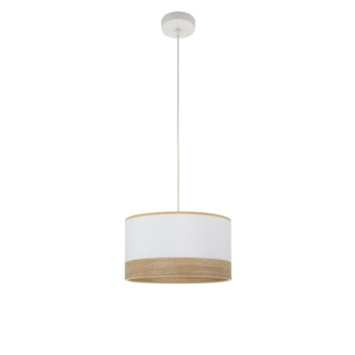 Colgante Olga 1xe27 Blanco/blanco-mad.clara Regx30x30 Cm