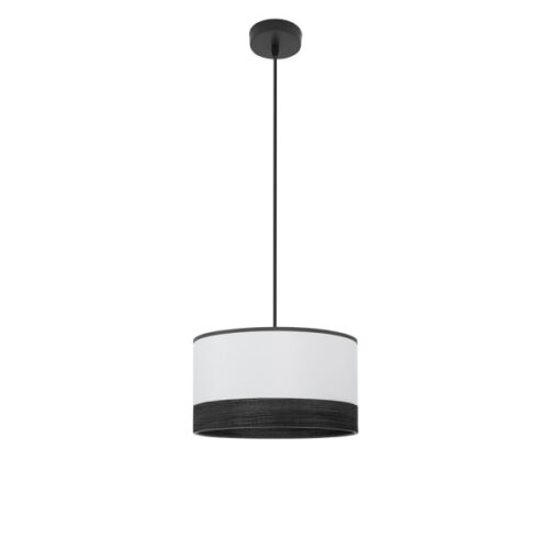 Colgante Olga 1xe27 Negro/blanco-mad.negra Regx30x30 Cm