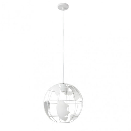 Colgante Orbe 1xe27 Blanco Regx30x30 Cm