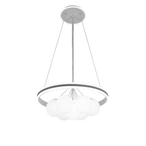 Colgante Rodano Blanco/gris 104w 3000-4000-6000k  Regx50x50cm 8320lm C/remoto,reg.intens