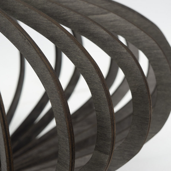 Colgante Sapelli 1xe27 Madera Cafe Regx35x35 Cm
