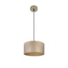 Colgante Tania 1xe27 Cuero/madera Clara Regx30x30 Cm