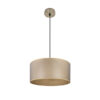 Colgante Tania 1xe27 Cuero/madera Clara Regx40x40 Cm