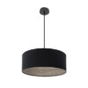Colgante Tania 1xe27 Negro/negro-madera Gris Regx50x50 Cm