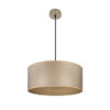 Colgante Tania 1xe27 Cuero/madera Clara Regx50x50 Cm