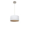 Colgante Tatiana 1xe27 Niquel/blanco-mad.Clara Regx30x30 Cm