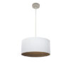 Colgante Tatiana 1xe27 Niquel/blanco-mad.Oscura Regx40x40 Cm