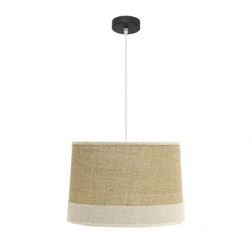 Colgante Tietar 1xe27 Saco/beis  Regx40x40 Cm