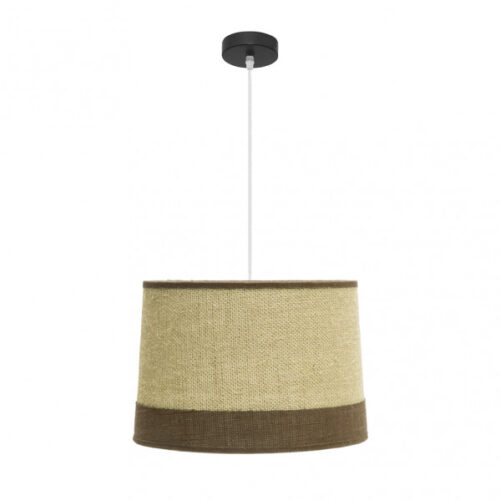 Colgante Tietar 1xe27 Saco/marron  Regx40x40 Cm