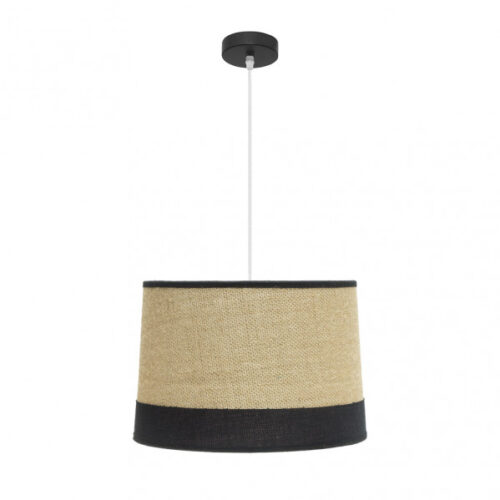 Colgante Tietar 1xe27 Saco/negro  Regx40x40 Cm