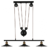 Colgante Triguero 3xe27 Negro Regx22x88 Cm