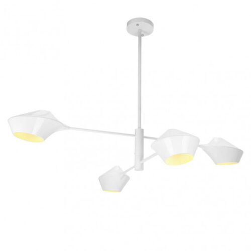Lampara Beijing 4xe27 Blanco 76x103x103 Cm