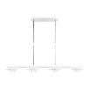 Lampara Ciudad Del Cabo 4l 24w 4000k  Blanco/plata Regx85x15 Cm 1920 Lm