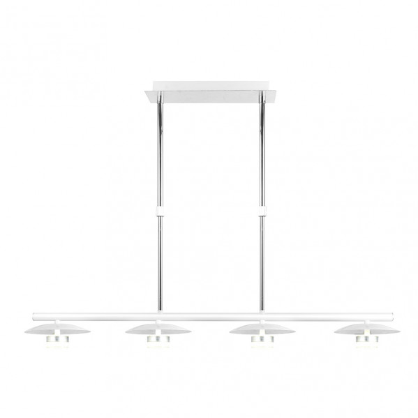 Lampara Ciudad Del Cabo 4l 24w 4000k  Blanco/plata Regx85x15 Cm 1920 Lm