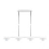 Lampara Ciudad Del Cabo 4l 24w 4000k  Blanco/plata Regx85x15 Cm 1920 Lm