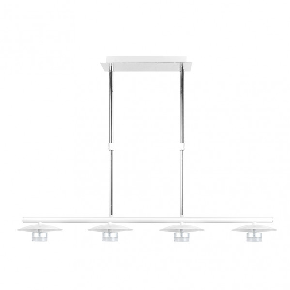 Lampara Ciudad Del Cabo 4l 24w 4000k  Blanco/plata Regx85x15 Cm 1920 Lm