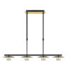 Lampara Ciudad Del Cabo 4l 24w 4000k  Negro/oro Regx85x15 Cm 1920 Lm